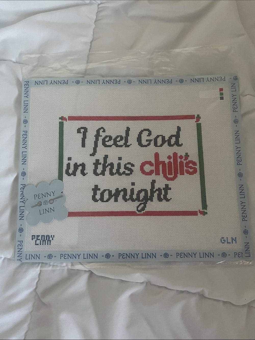 Penny Linn Cross Chili’s Needlepoint Canvas